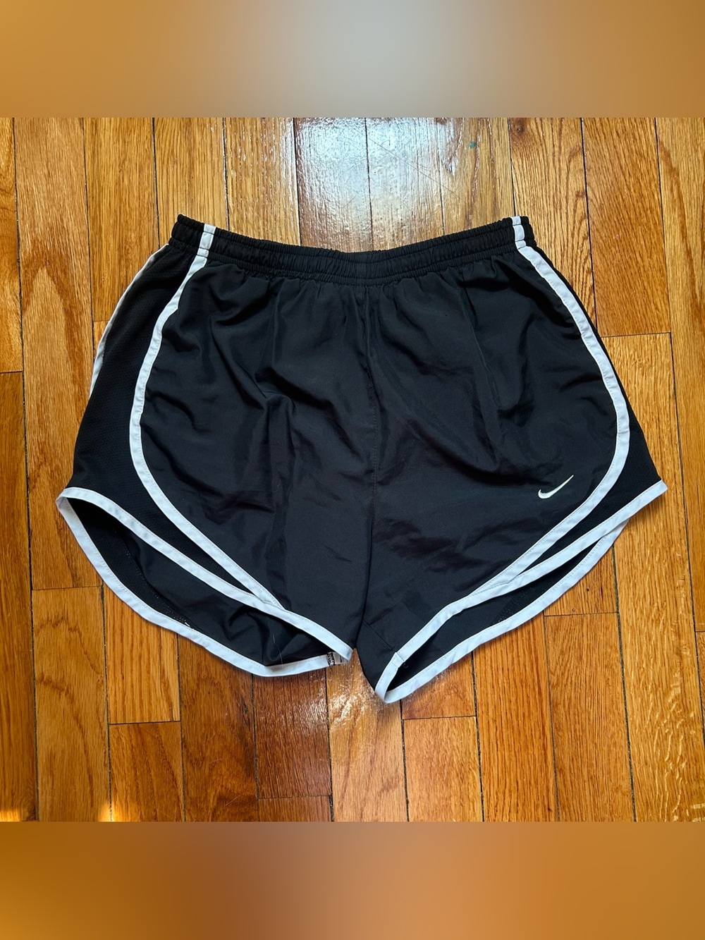 Nike Black Running Shorts with White Trim